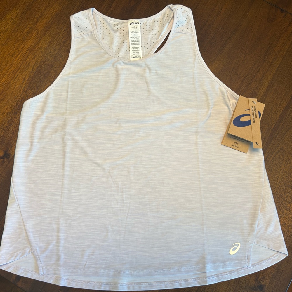 NWT ASICS women’s light purple large tank top